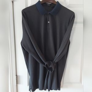THEORY 3 BUTTON LONG SLEEVE PULLOVER XL